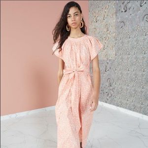 Ulla Johnson Coralie Jumpsuit in Coral Batik